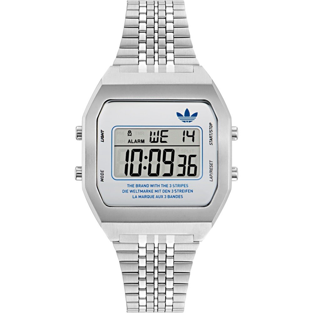 Adidas digital watch black best sale