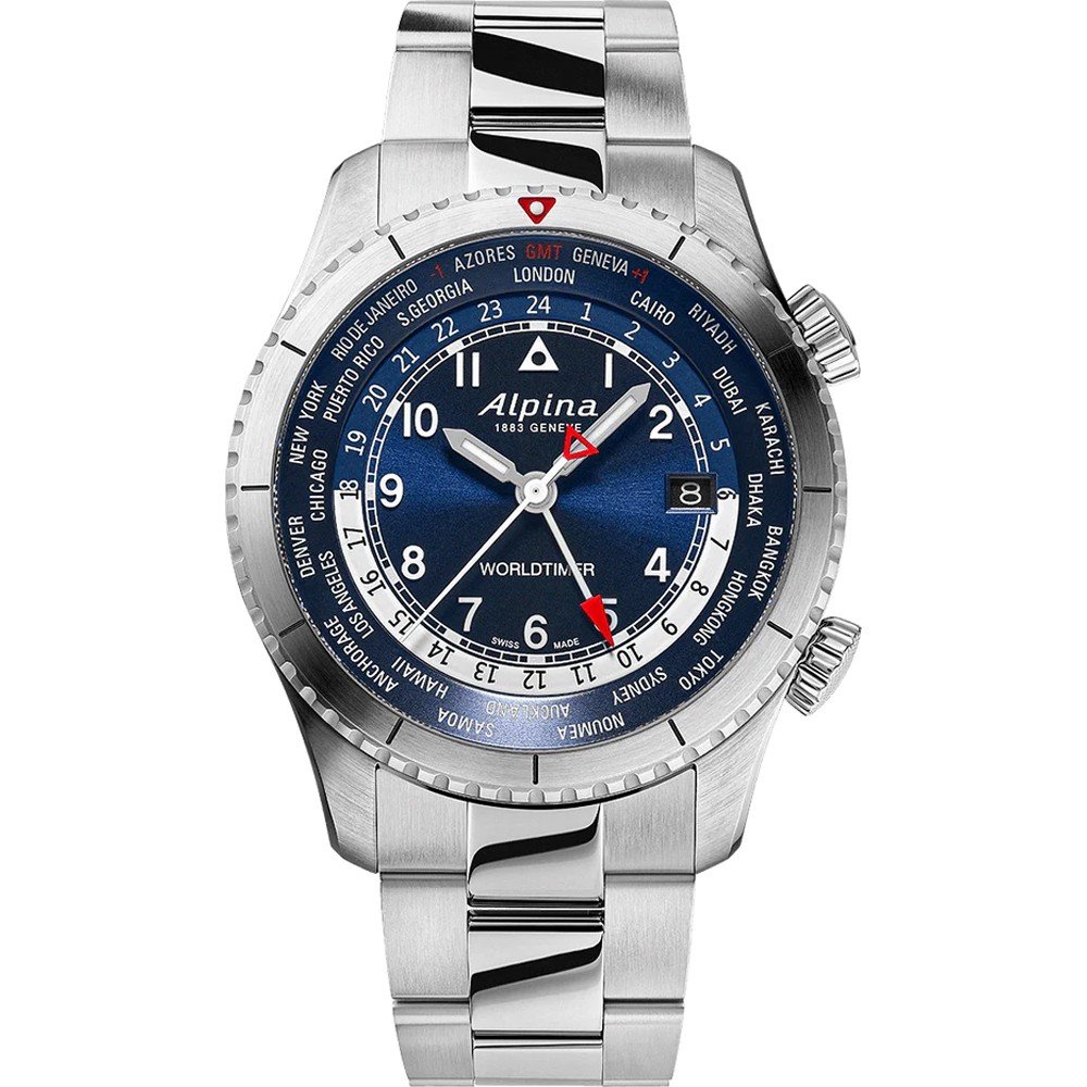 Alpina Startimer AL-255N4S26B Startimer Pilot Worldtimer Watch