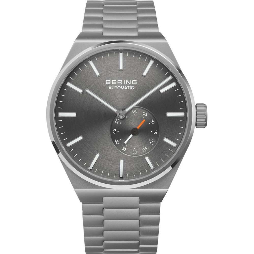 BERING Automatic 41mm Brushed Grey Men's Watch 19441-777 – Time Machine Plus