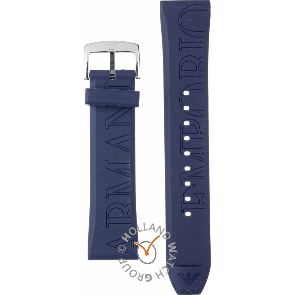 Emporio armani watch blue rubber strap new arrivals