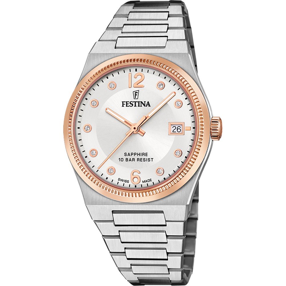 Festina rose outlet gold watch