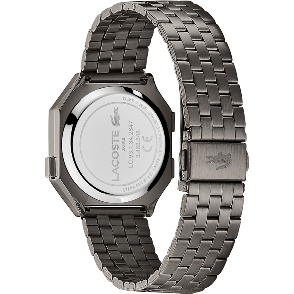 Lacoste stainless steel deals back water resistant