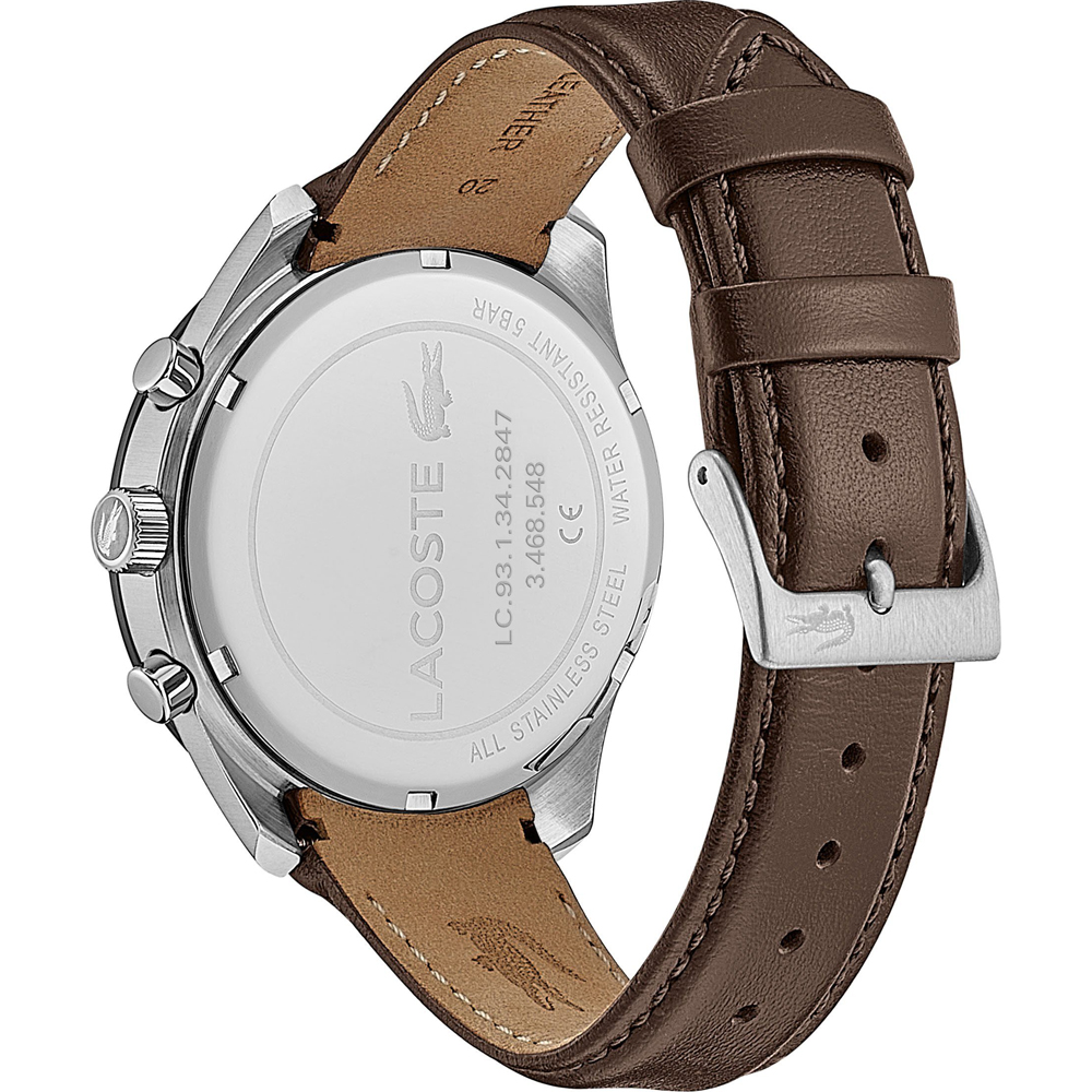 Lacoste best sale watch leather