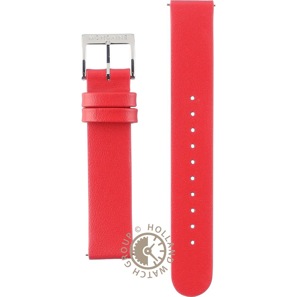 Mondaine leather watch discount strap