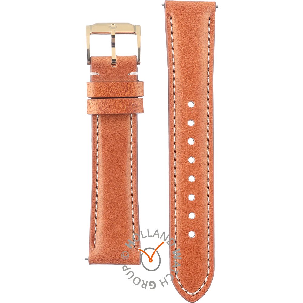 movado brown leather strap