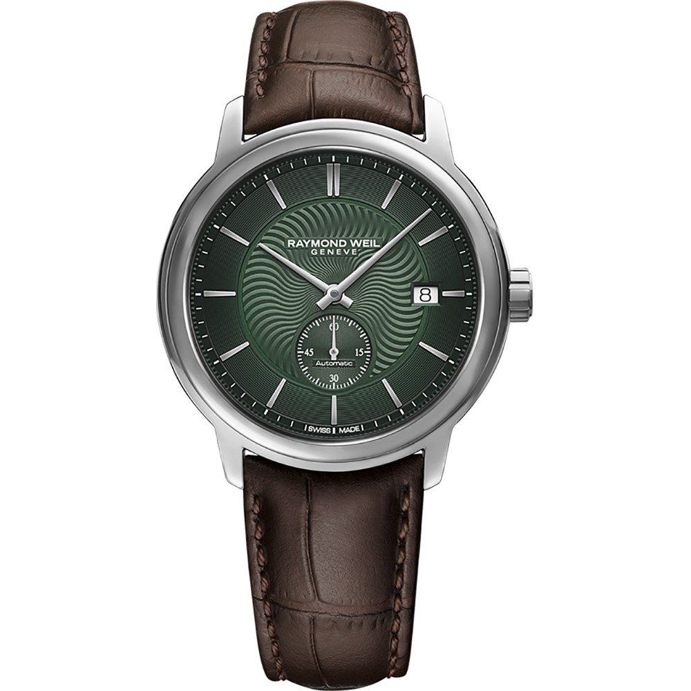 Raymond Weil Geneve Quartz Date Steel Men's Wrist Watch - Ticking Hands