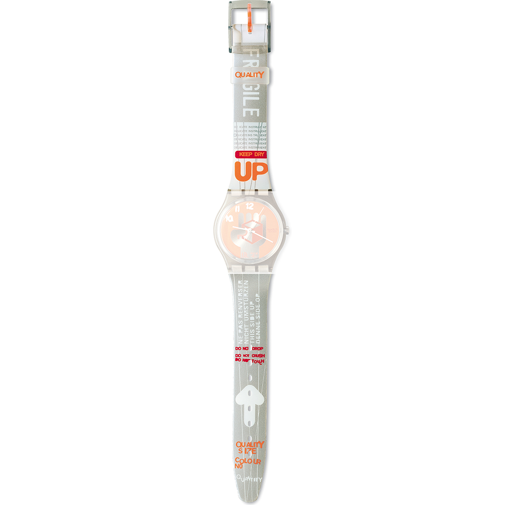 Swatch Plastic - Standard Gent AGM175 GM175 Flaky Grey Strap