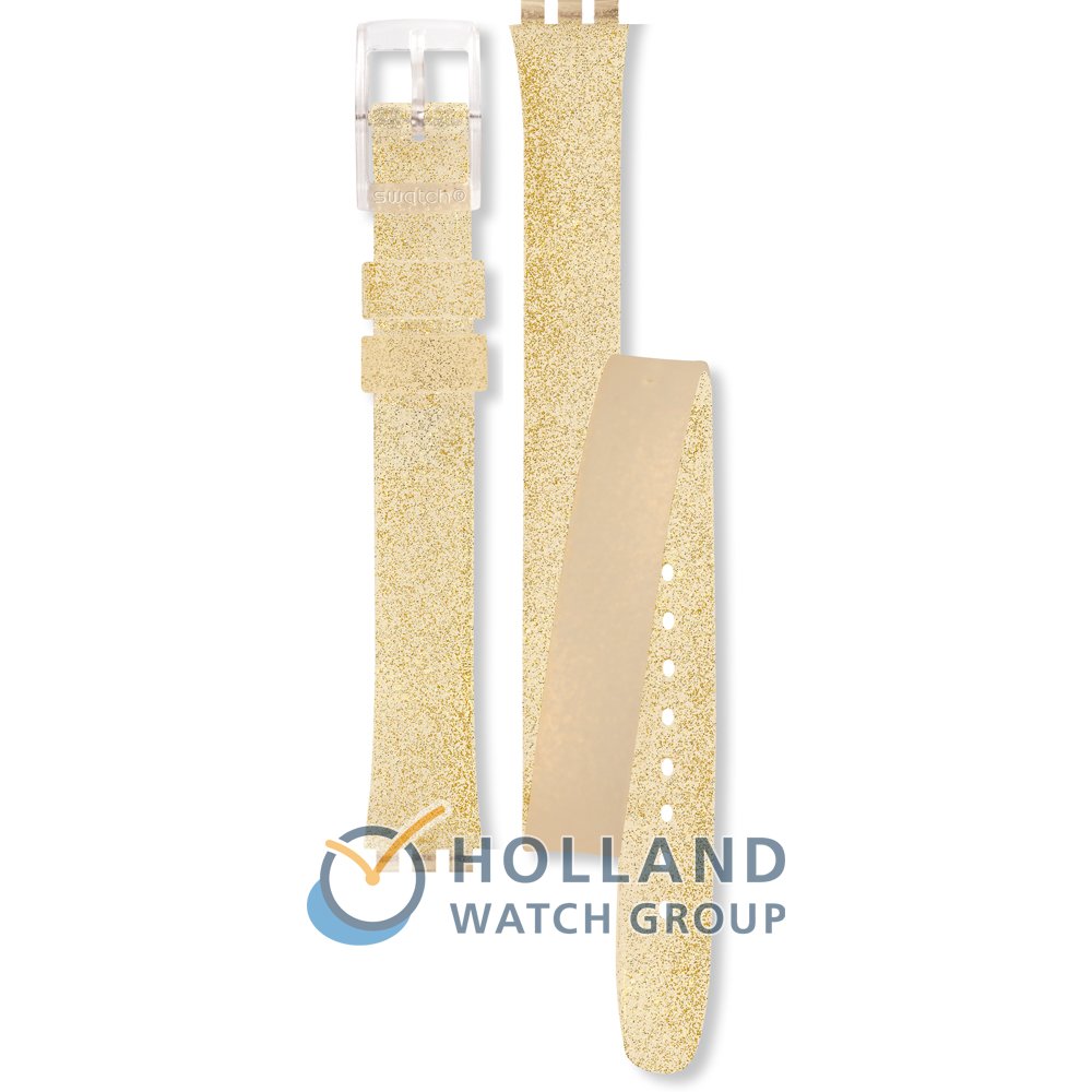 Swatch Plastic - Standard Lady ALK351C LK351C Goldendescent Strap