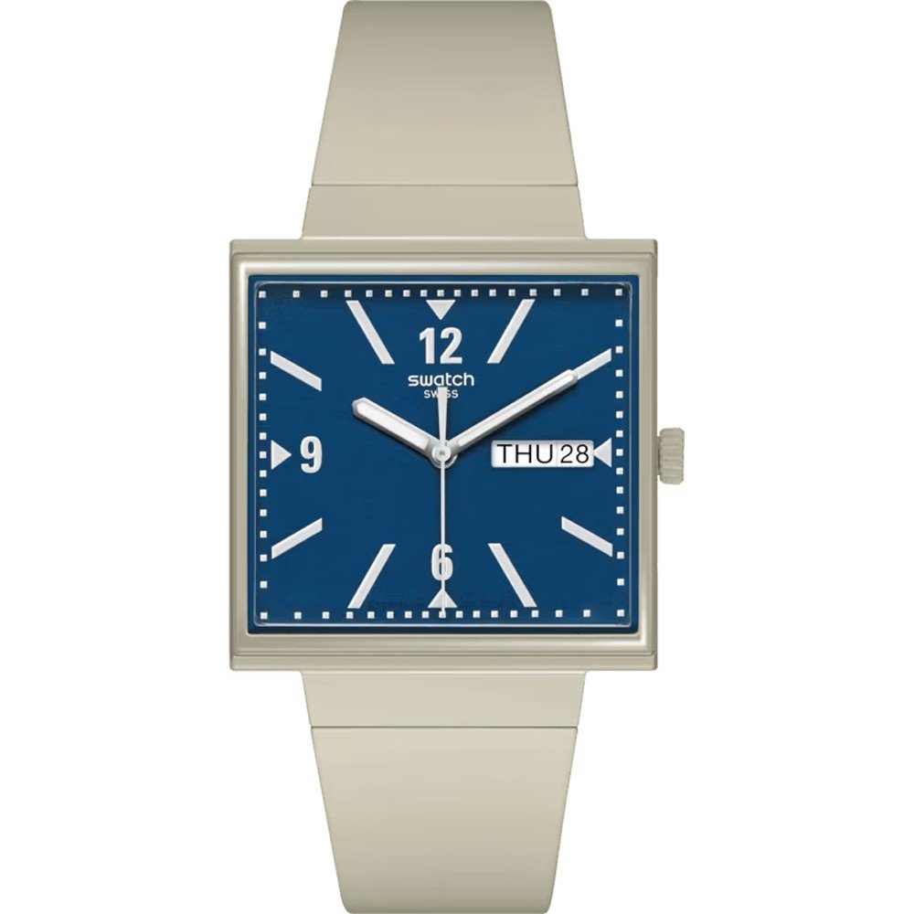 Swatch What If - Square SO34T700 What If... Beige? Watch