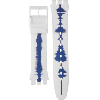 Swatch Plastic - NewGent ASUOW701 SUOW701 White Rebel Strap