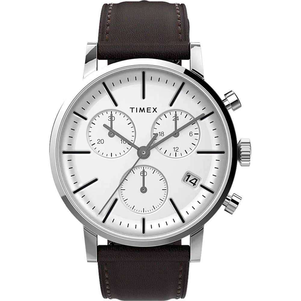 Timex Men's Midtown Chronograph 40mm Watch - Black Strap Champagne Dial  Stainless Steel Case : Amazon.in: Watches